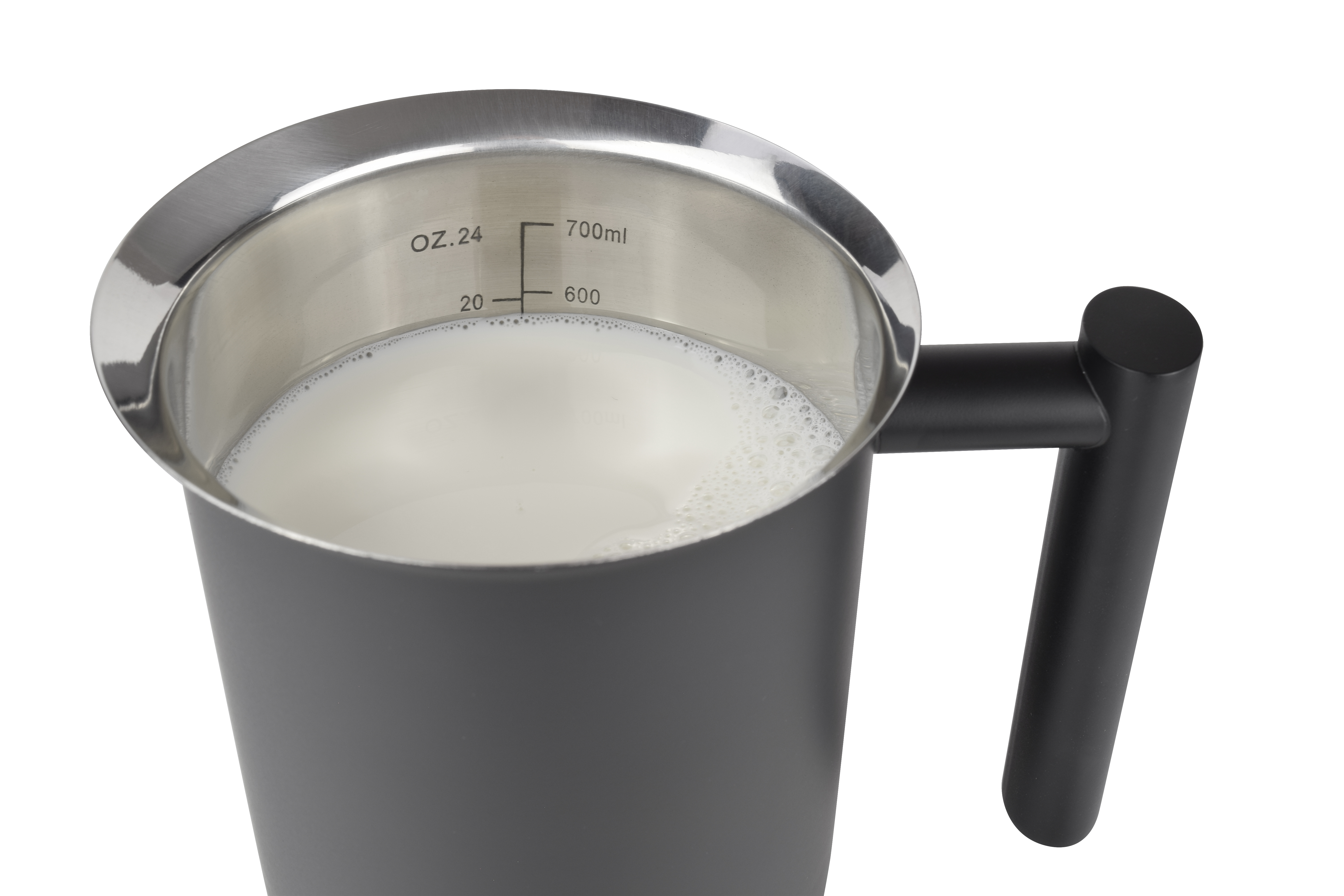 MILU 5071 Milchaufschäumer, Schwarz, 0,8 l