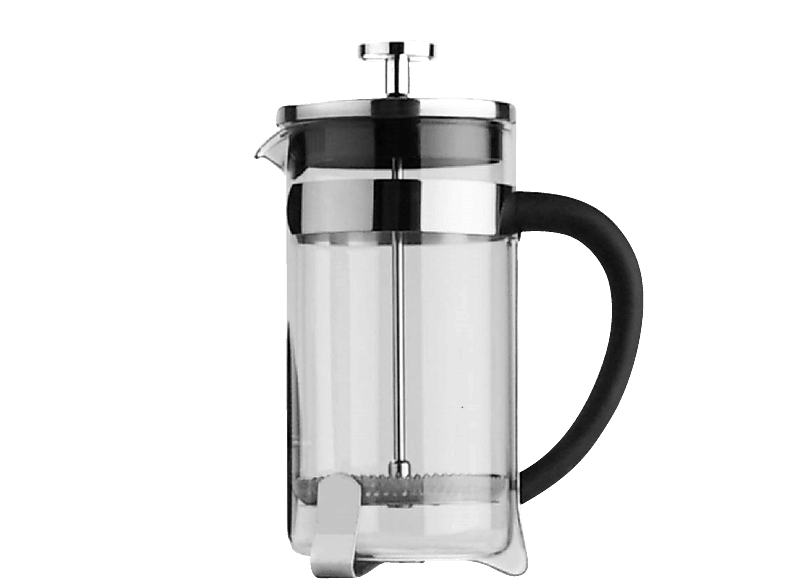 MILU 5082 4-tlg. French Press-Set Kaffeebereiter Silber/Transparent