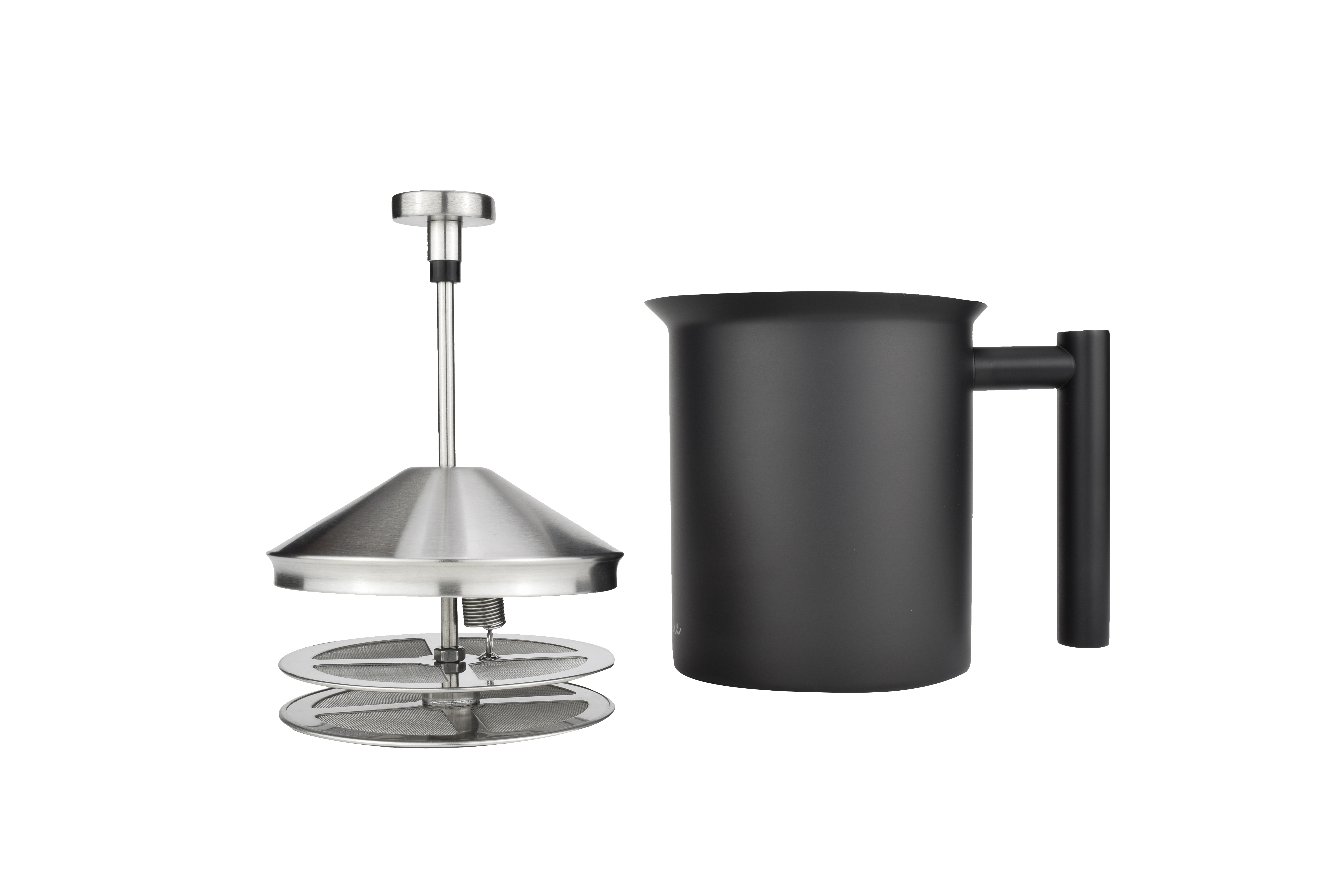 MILU 5071 Milchaufschäumer, Schwarz, 0,8 l