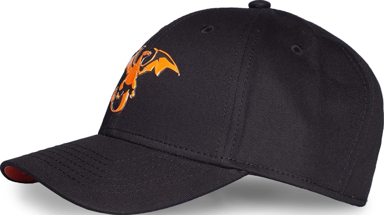 DIFUZED Pokémon - Dracaufeu - casquette (Noir/Orange/Rouge)