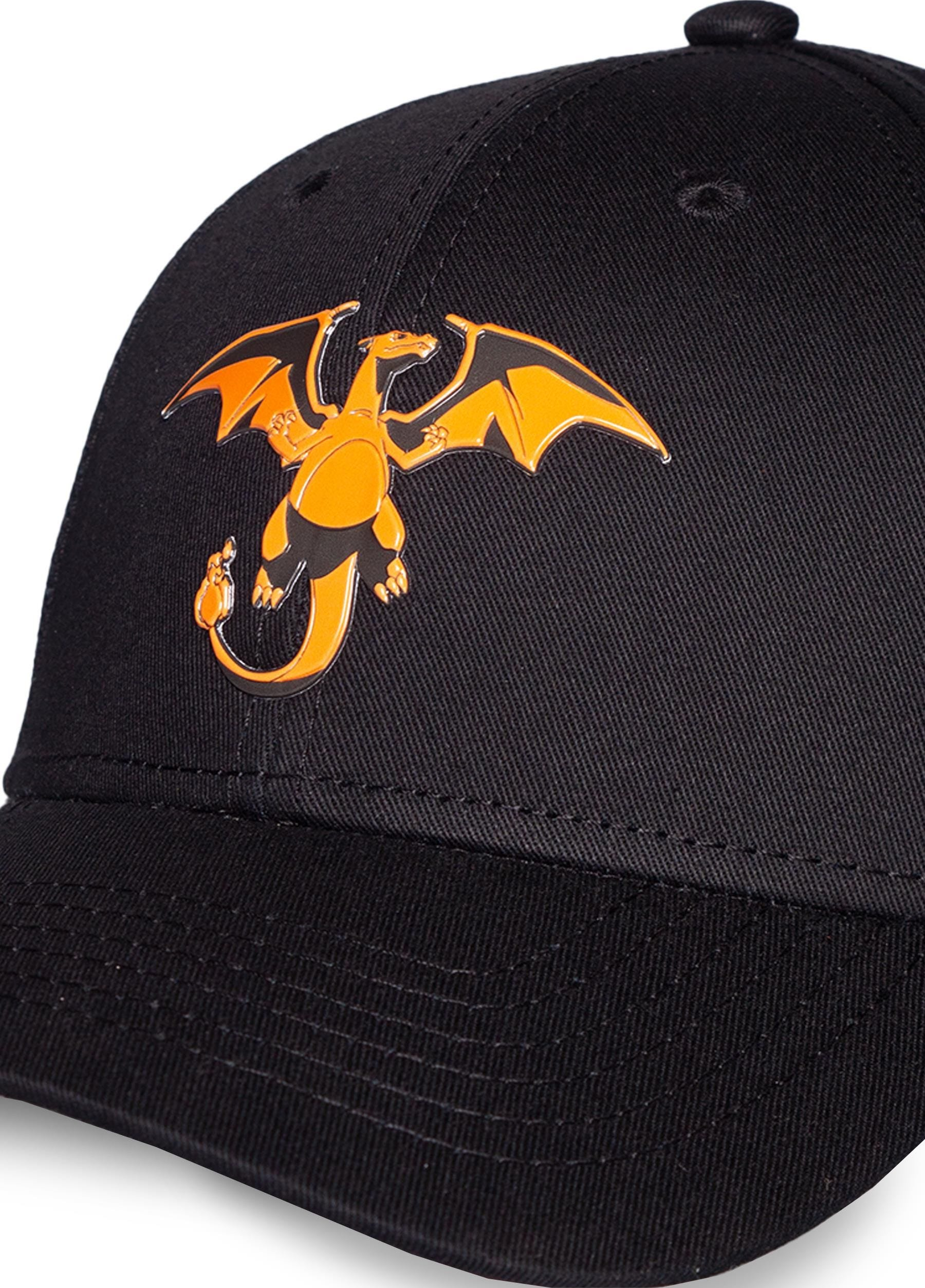 DIFUZED Pokémon - Dracaufeu - casquette (Noir/Orange/Rouge)
