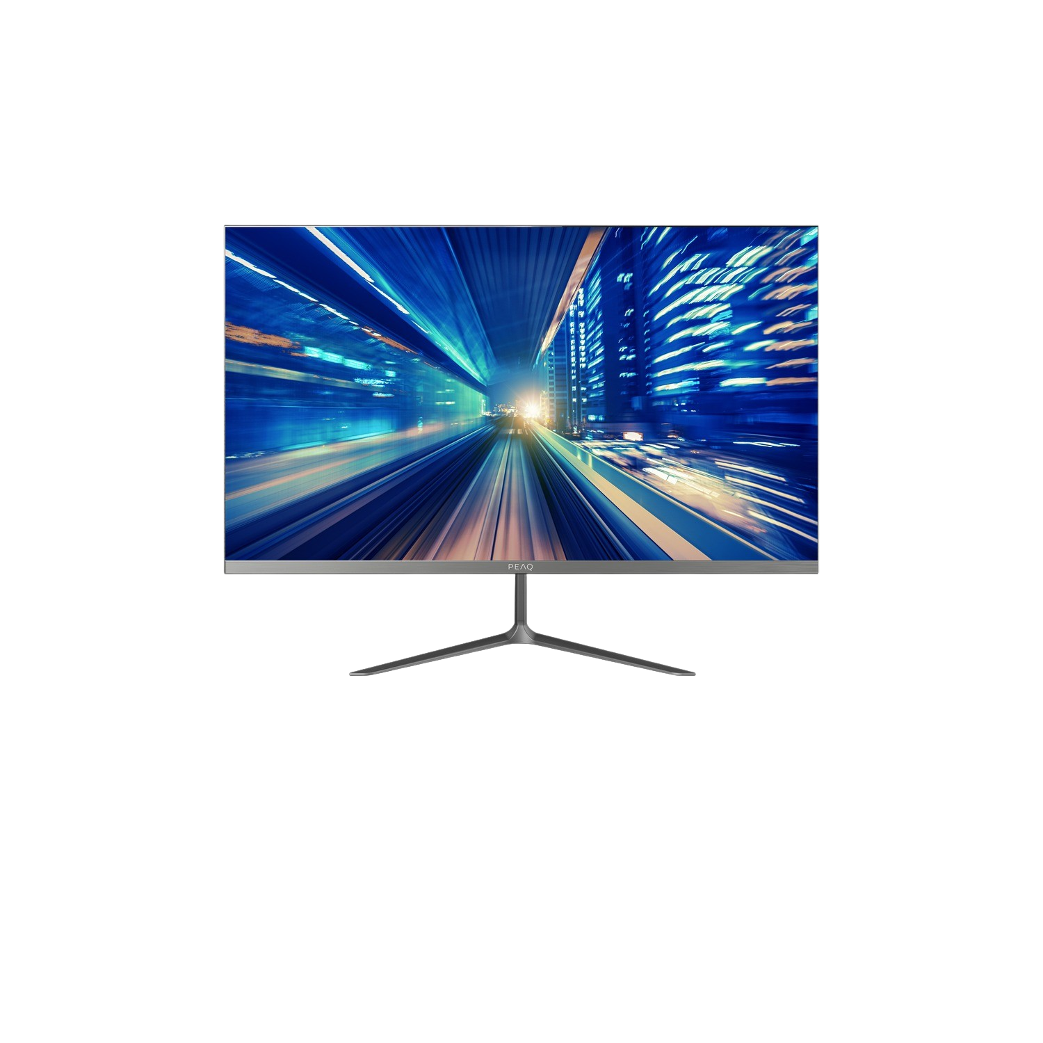Monitor - PEAQ PMO S271-IQC, 27 ", WQHD, 5 ms, 75 Hz, DP 1.2/ HDMI 1.4/ USB-A/ Salida audio 3.5 mm, Plata