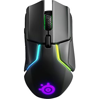 STEELSERIES Rival 650 Wireless - Mouse per gaming, Con cavo e wireless, Ottica con LED, 12000 cpi, Nero