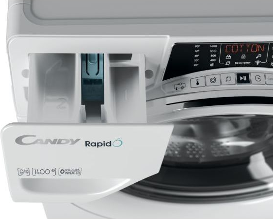 CANDY RapidÓ RO1496DWMCE/1-88 - Waschmaschine (9 kg, Weiss)