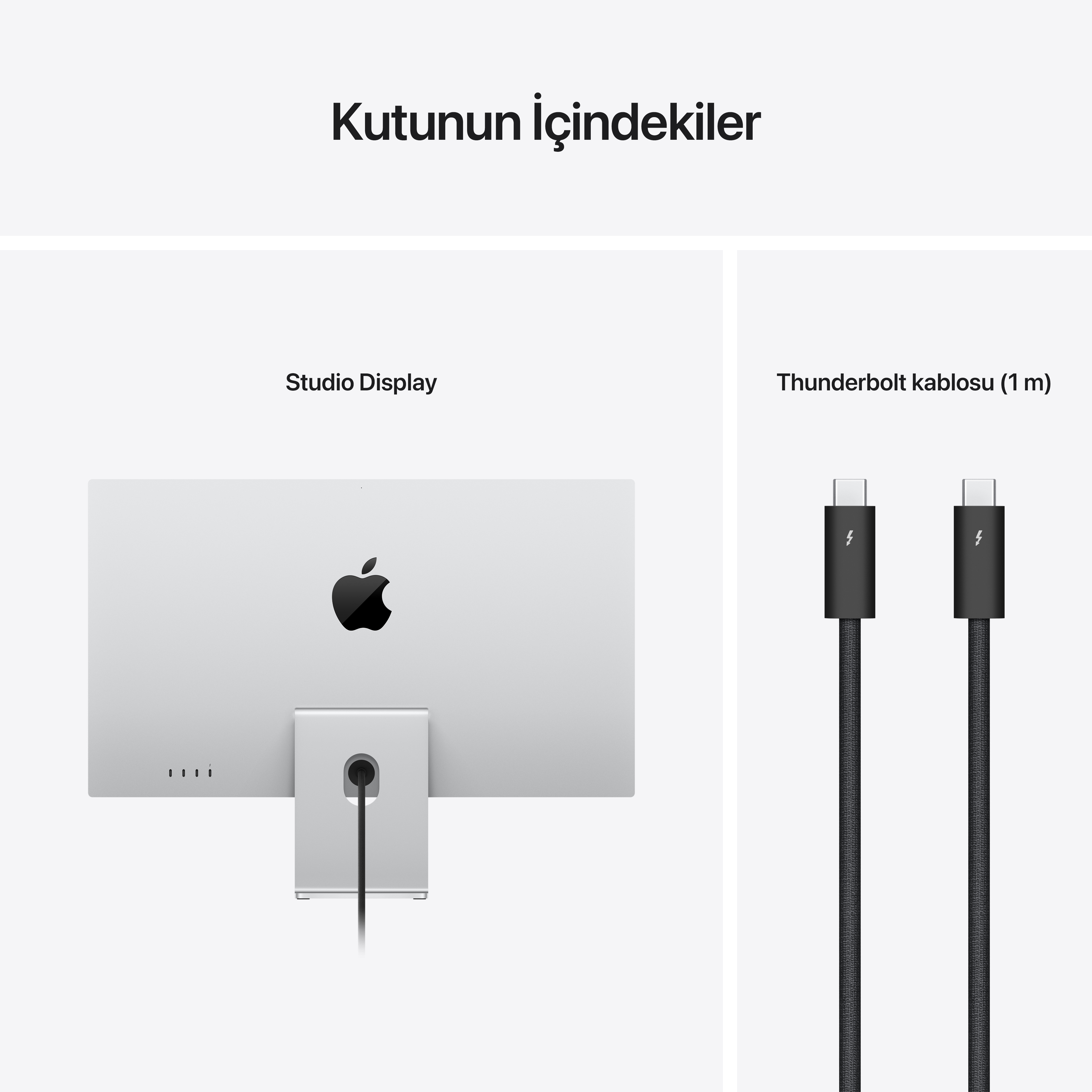 APPLE 27" Studio Display (Stand Dahil Değildir) Monitör Gümüş