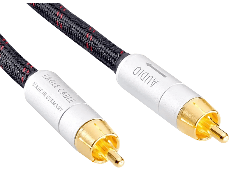 EAGLE CABLE 10070107 High End Deluxe Audio RCA kábel, 0,75 m