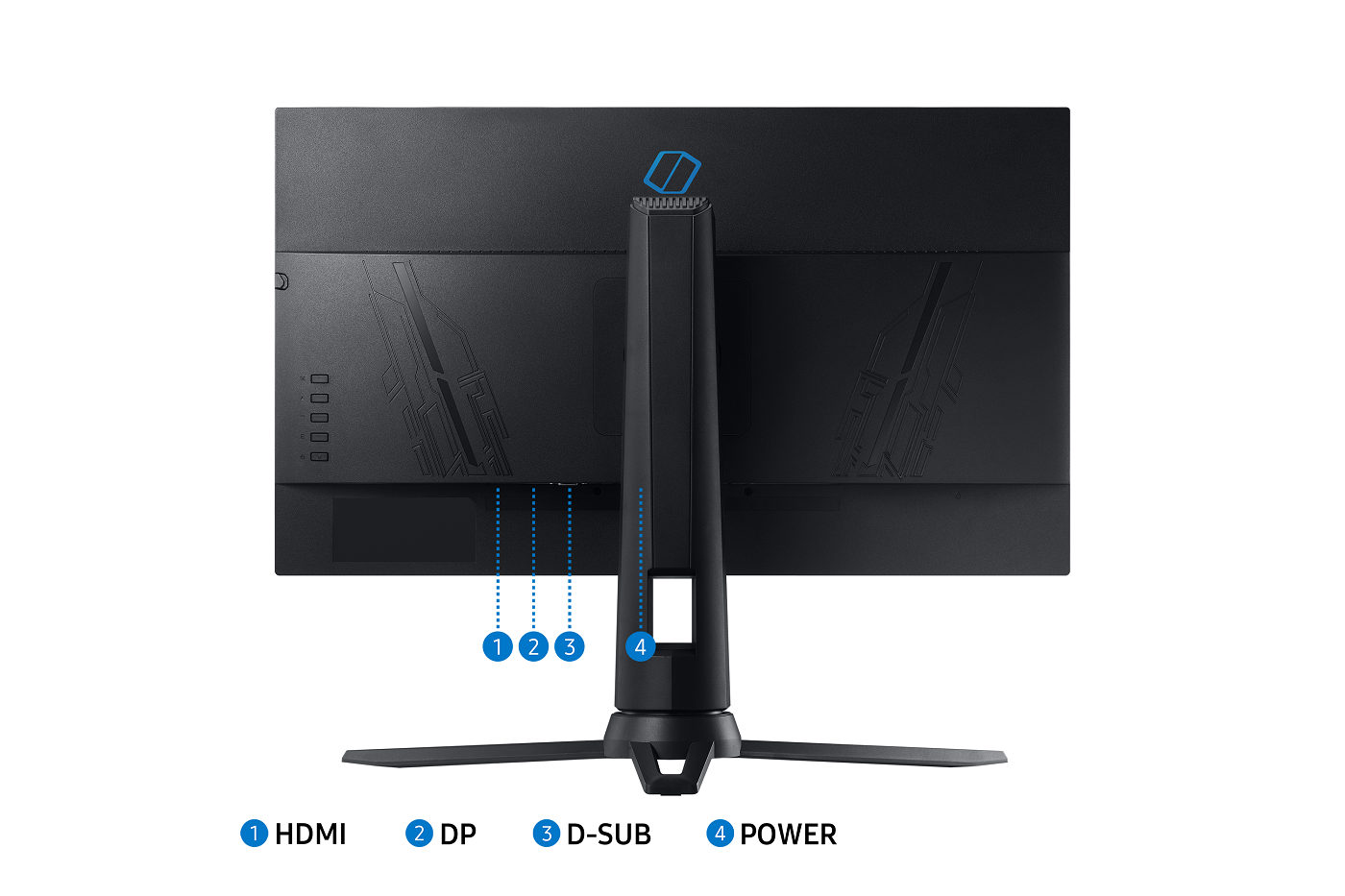 SAMSUNG Odyssey G3 LF24G35TFWMXUF 24" 1ms 144 Hz FHD DP HDMI Freesync Has Pivot Gaming Monitör Siyah