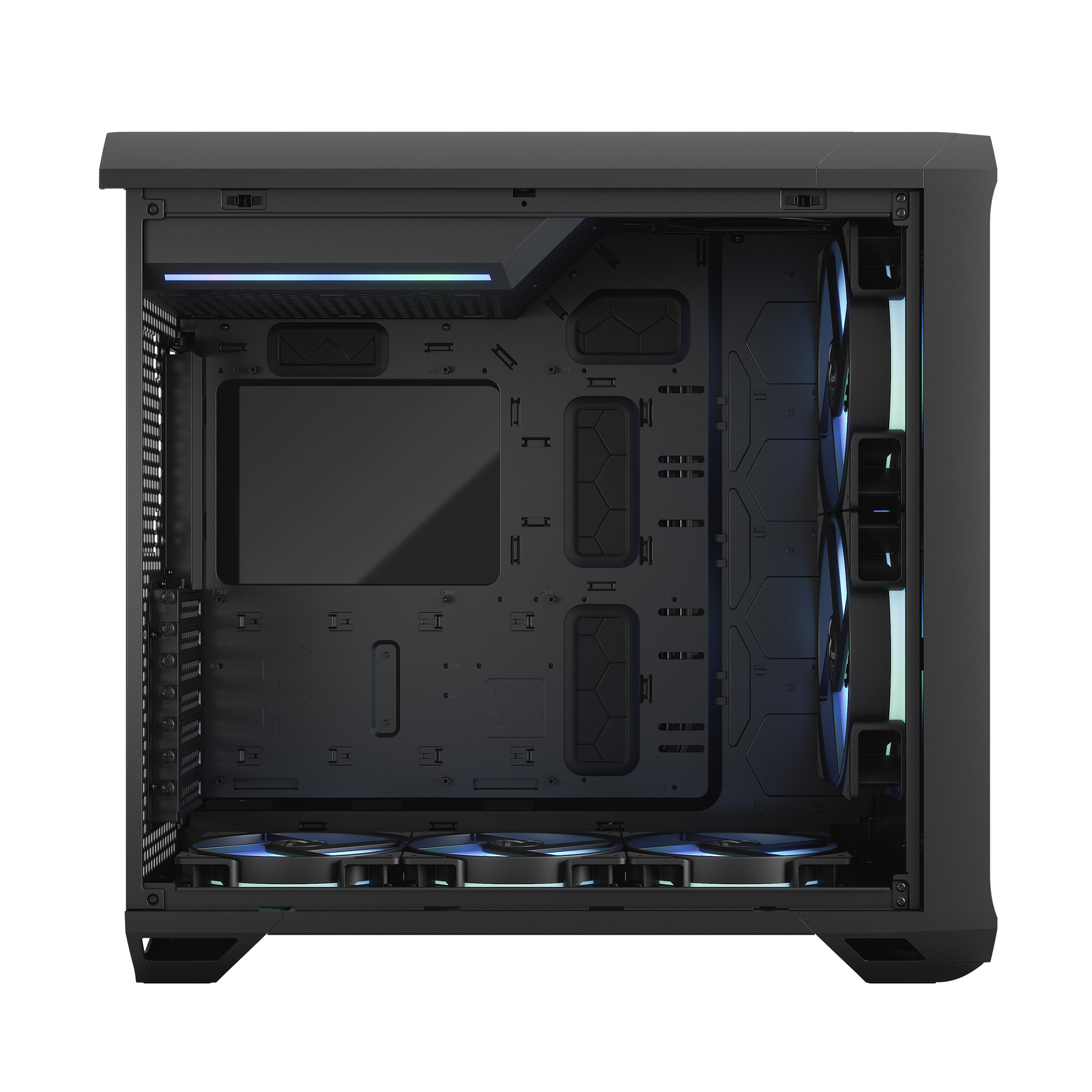 FRACTAL DESIGN Torrent Black RGB PC-Gehäuse, Schwarz