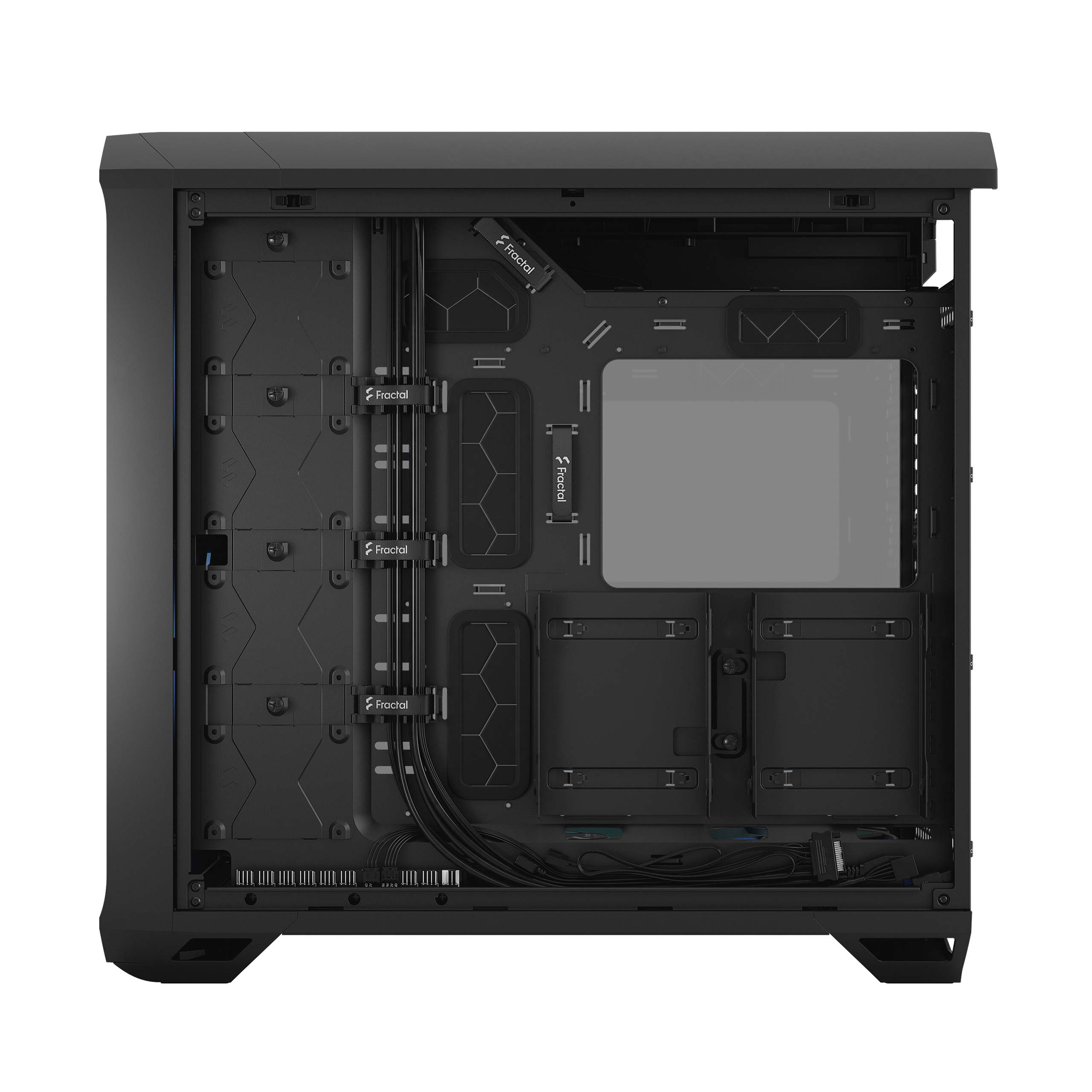 FRACTAL DESIGN Torrent Black RGB PC-Gehäuse, Schwarz