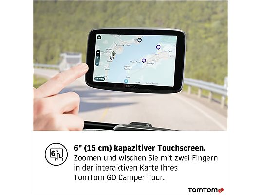 TOM TOM GO Camper Tour - Navigatore (6 ", Nero)