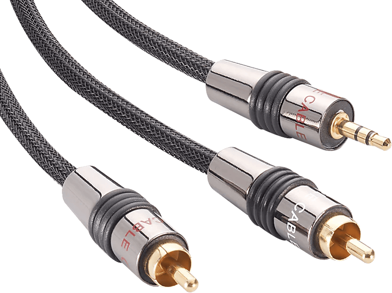 EAGLE CABLE 100871108 Deluxe II Mini 3,5 mm jack - 2xRCA kábel, 0,8 m