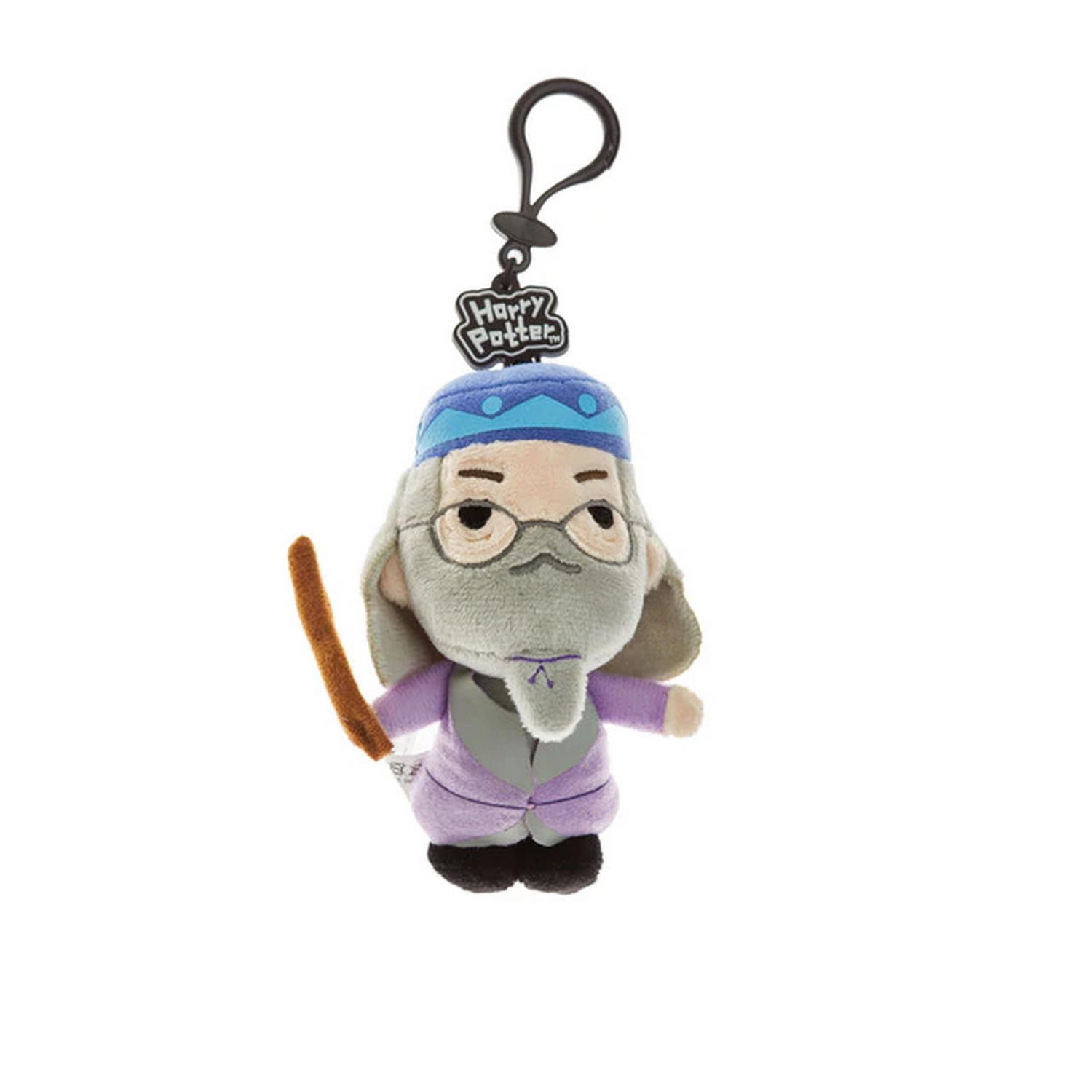 Llavero de peluche de Dumbledore con varita.
