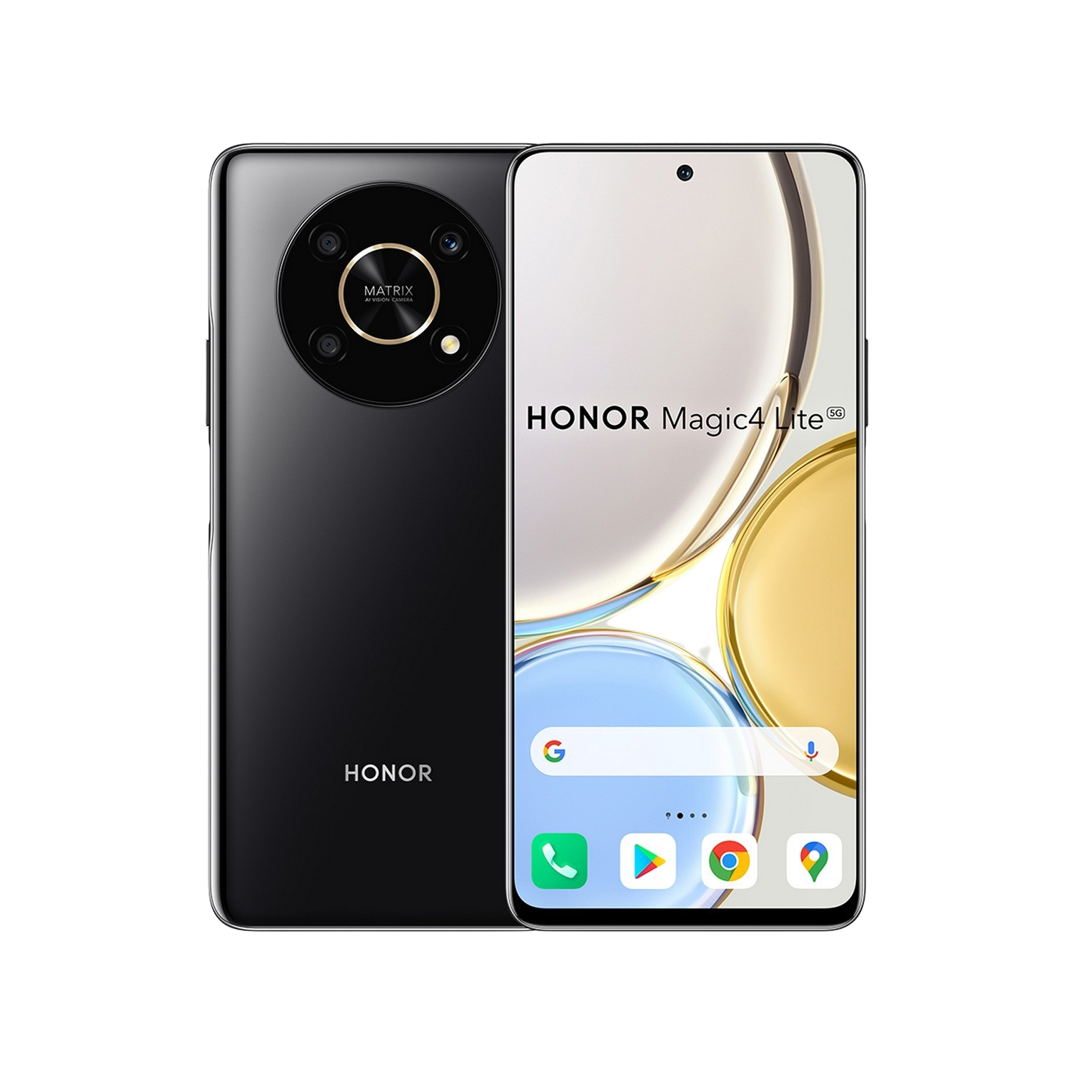 Móvil - Honor Magic 4 Lite, Negro, 128 GB, 6 GB, 6.81" Full HD, Qualcomm Snapdragon 695, QuadCam 48 MP, 4800 mAh, Dual Sim