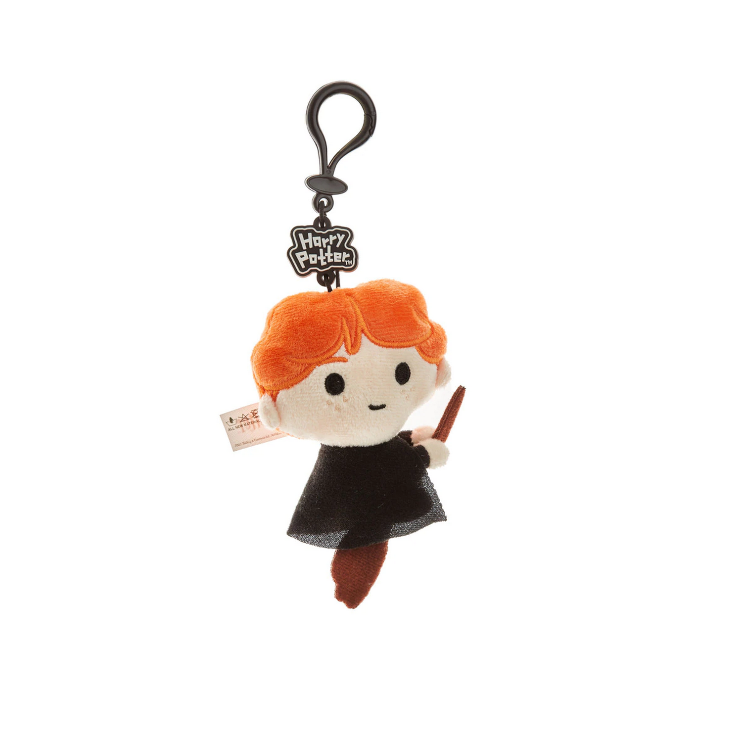 Llavero de Harry Potter con Ron Weasley sosteniendo una varita.