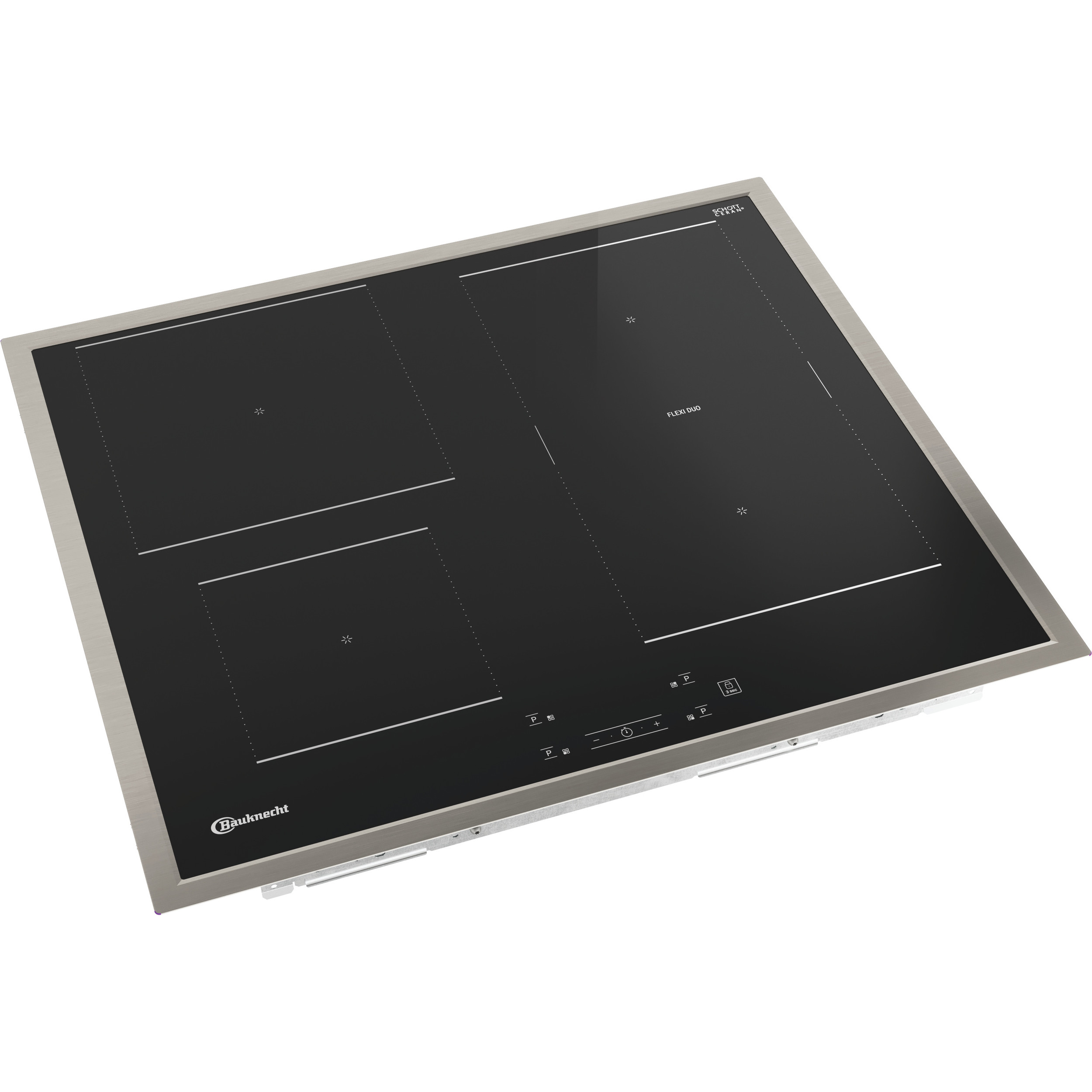 BAUKNECHT HEKO F300, Einbauherdset (Induktionskochfeld, A+, 65 l)