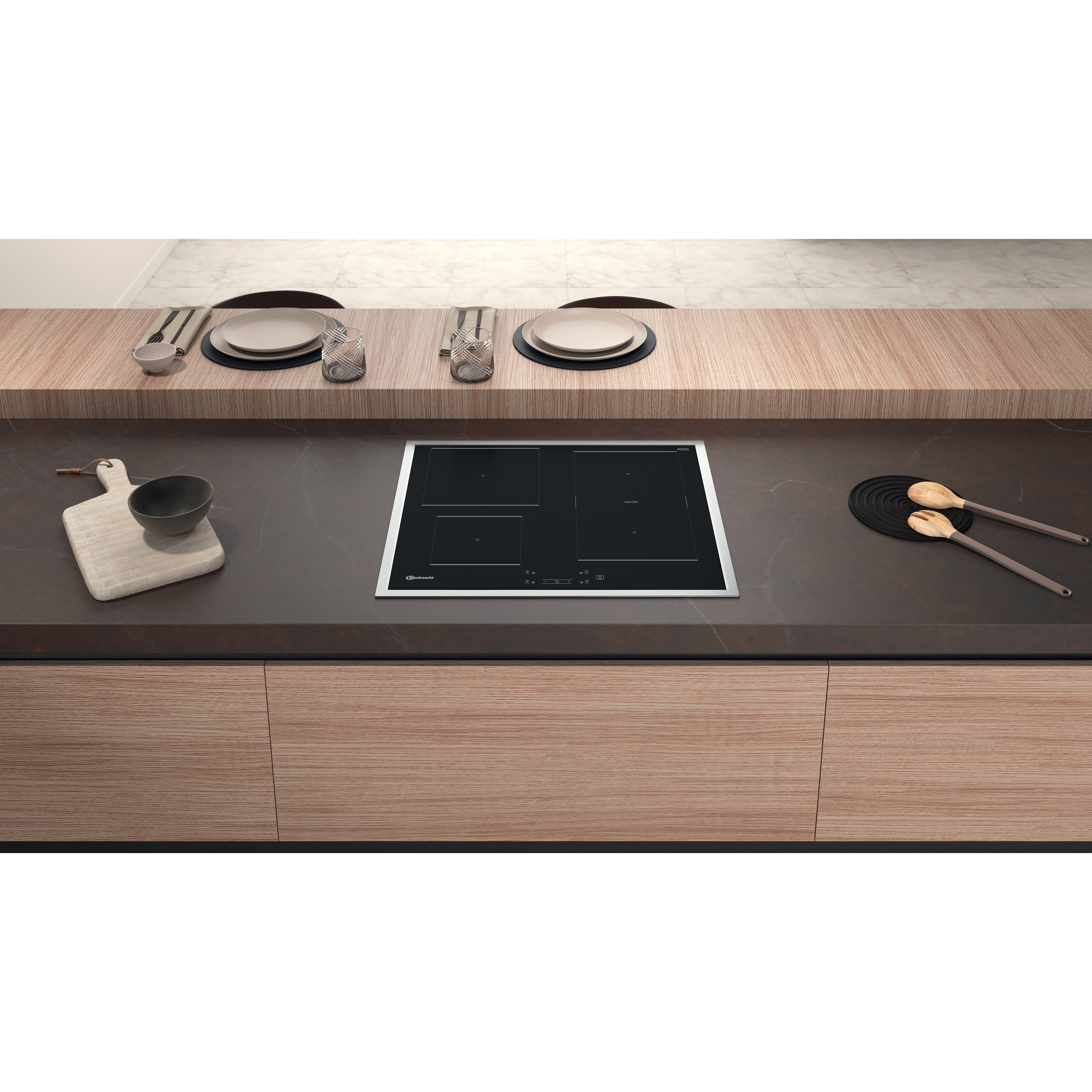 BAUKNECHT HEKO F300, Einbauherdset (Induktionskochfeld, A+, 65 l)