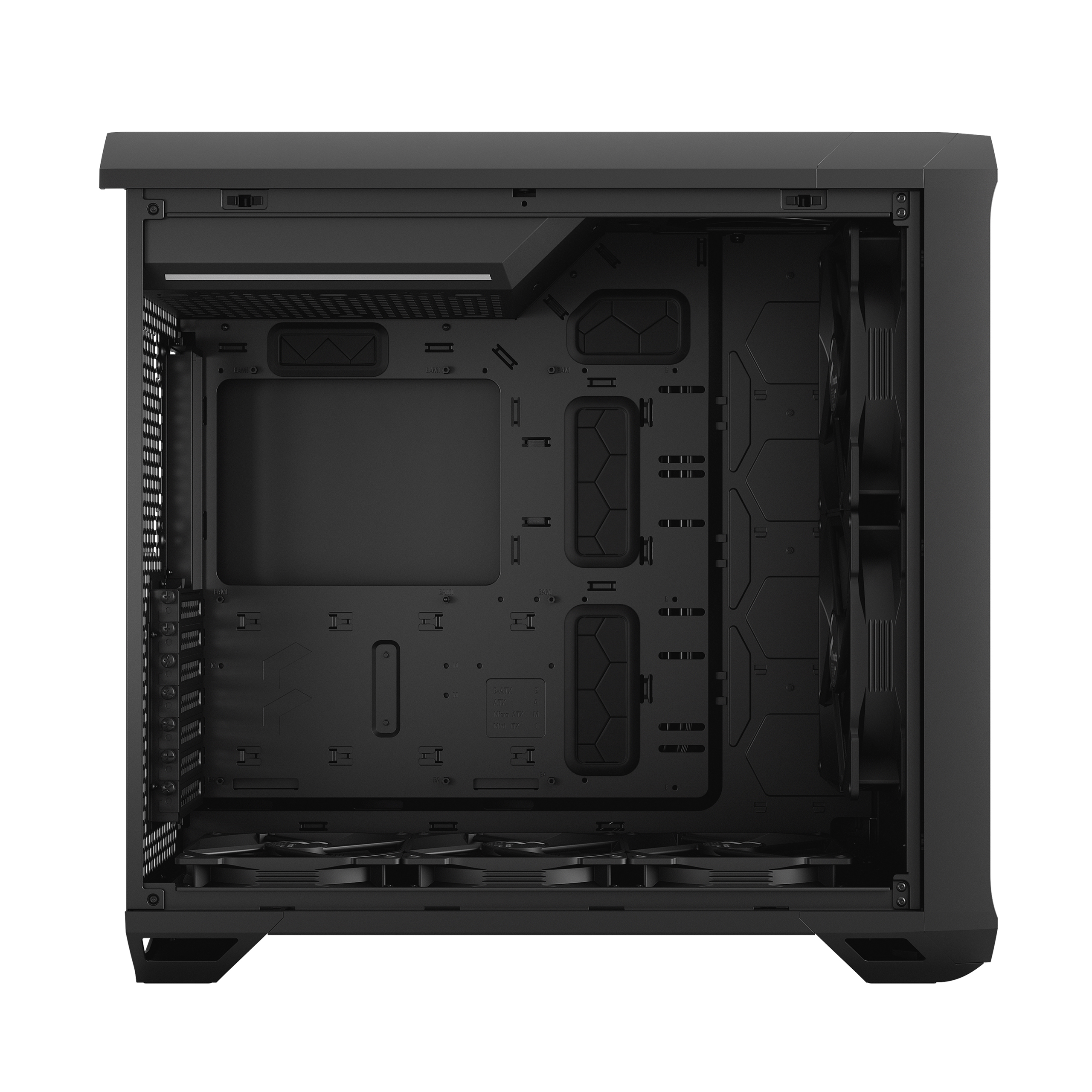 FRACTAL DESIGN Torrent Black solid PC-Gehäuse, Schwarz