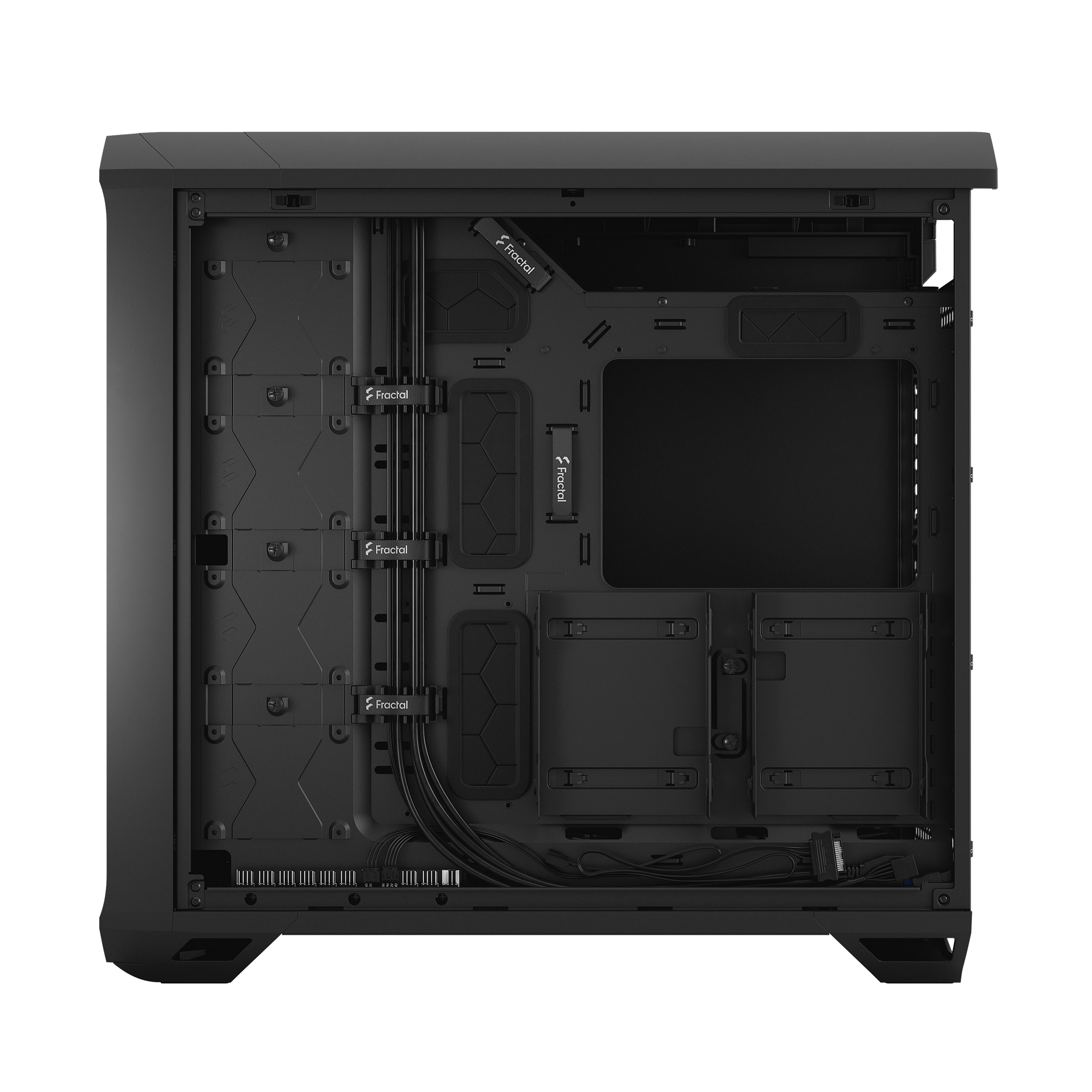 FRACTAL DESIGN Torrent Black solid PC-Gehäuse, Schwarz