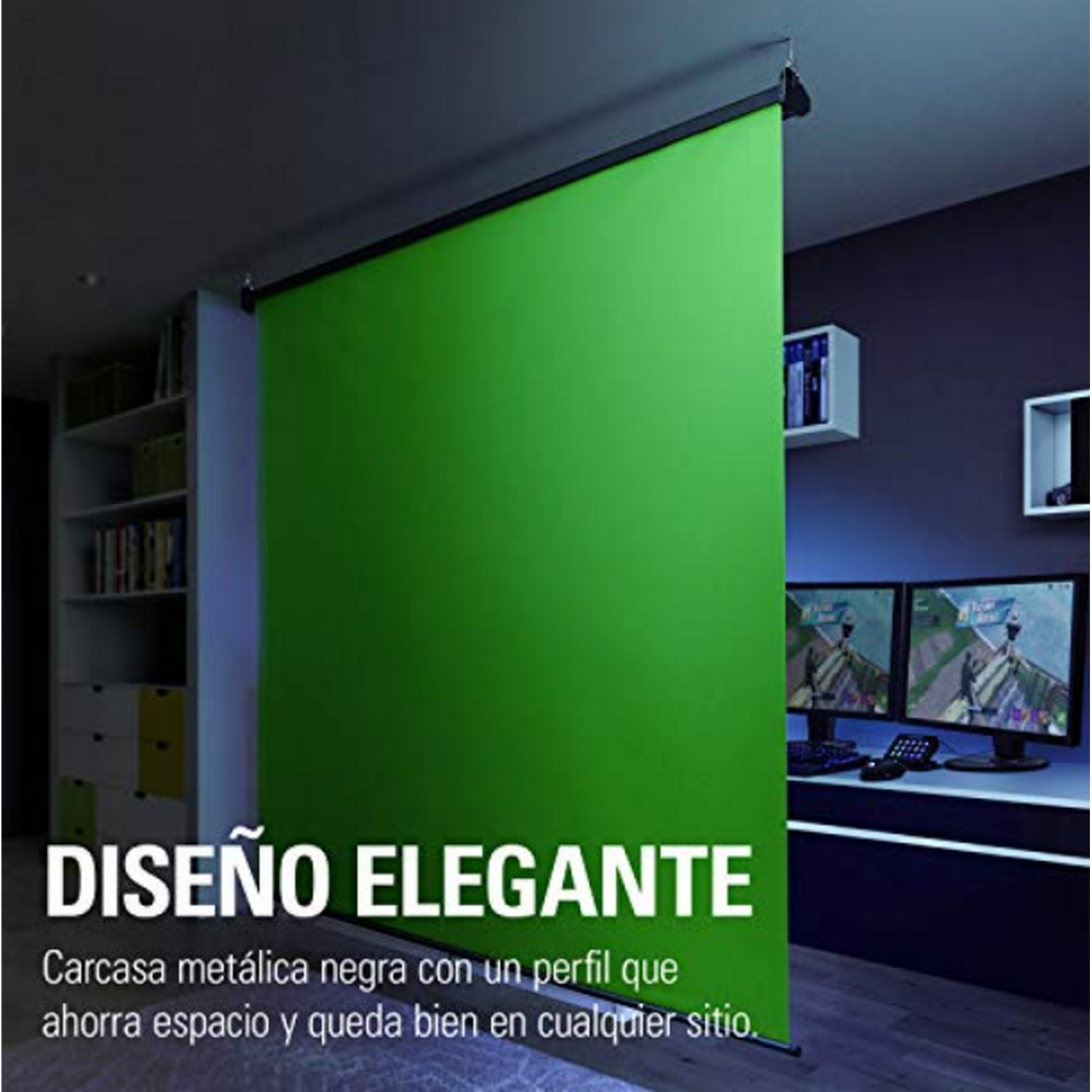 Pantalla croma -  Elgato MT Green screen 10GAO9901, 190 x 200 cm,  Hecho de fibras Dacron®-by DuPont , Verde