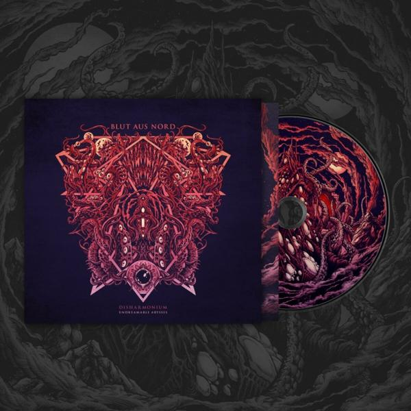 CD-Cover und CD mit rotem, organischem Kunstwerk und Tentakeln auf dunklem Hintergrund.