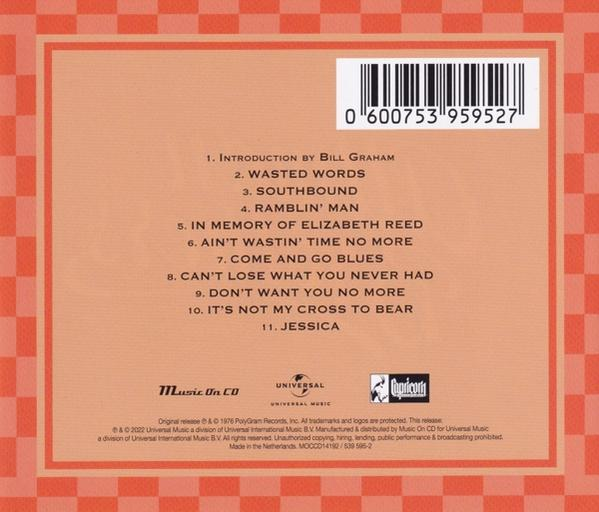 The Allman Brothers Band - Wipe The Windows, Check The Oil, Dollar Gas  - (CD)