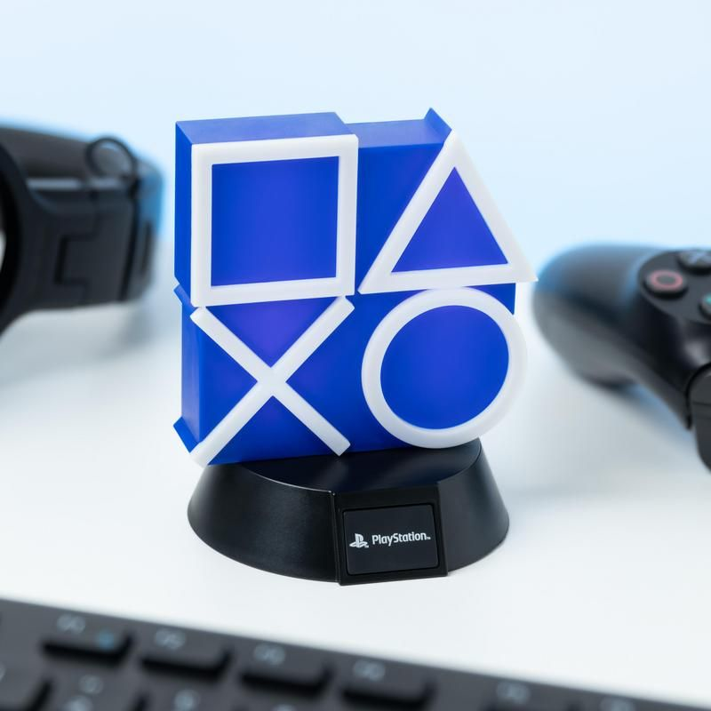 PALADONE PlayStation Icon Light - Éclairage décoratif (Bleu/Blanc/Noir)