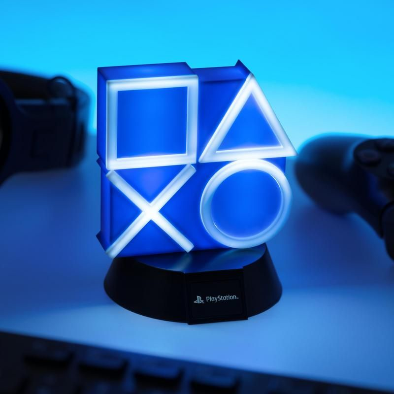 PALADONE PlayStation Icon Light - Éclairage décoratif (Bleu/Blanc/Noir)