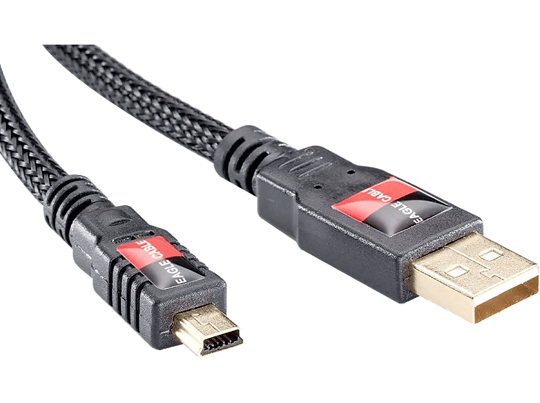 EAGLE CABLE 10061032 Deluxe USB 2.0 A - Mini B kábel, 3,2 m