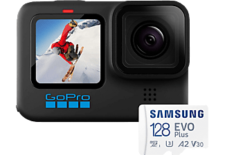 GOPRO Hero 10 e scheda micro SD da 128 GB - Action camera Nero