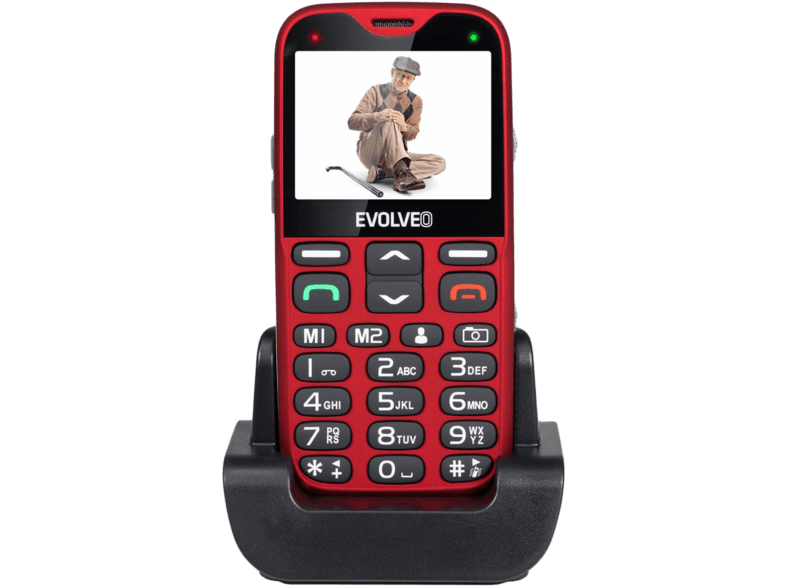 EVOLVEO EP 650 EASY PHONE XG Piros K rtyaf ggetlen Mobiltelefon