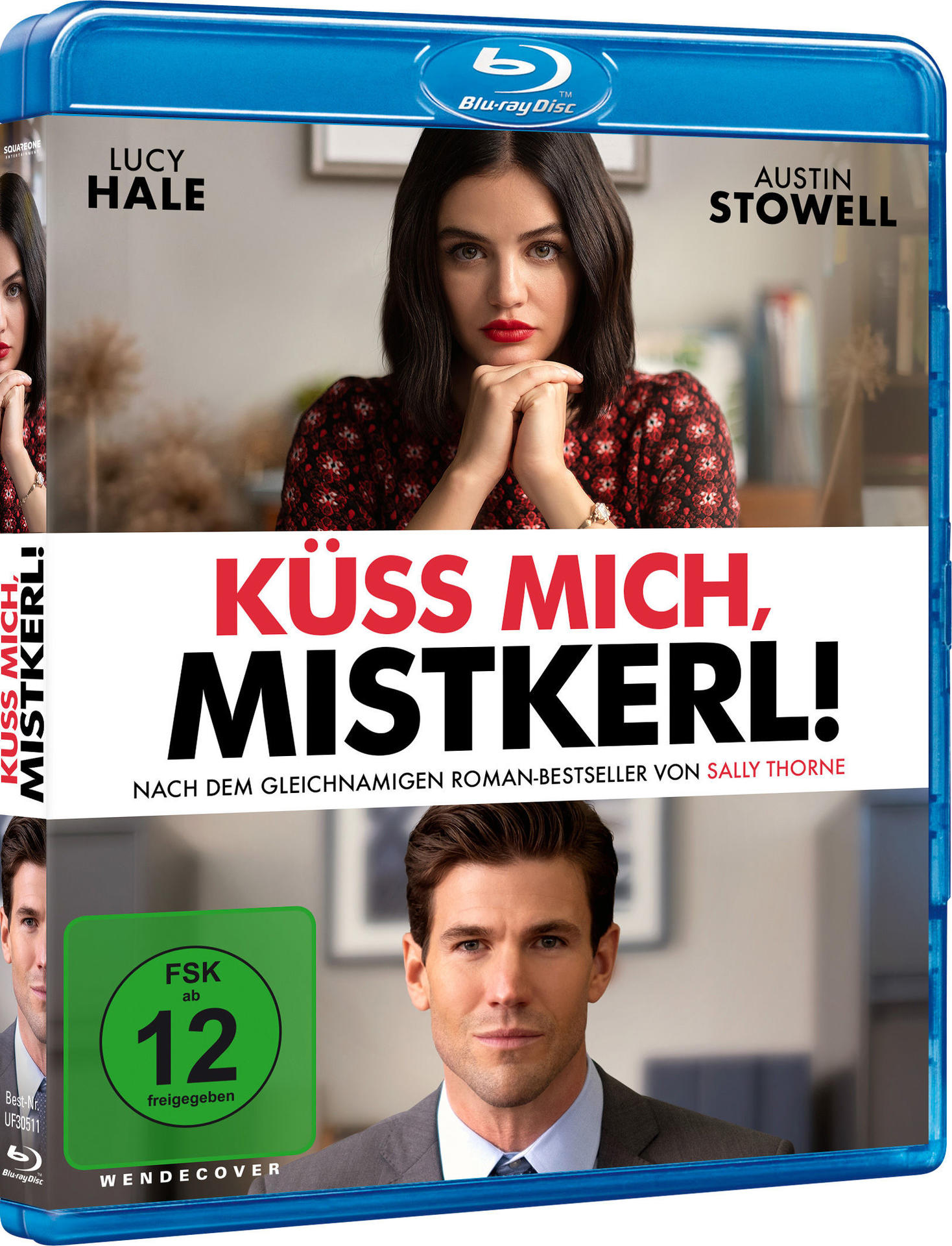 Blu-ray-Cover für "Küss mich, Mistkerl!" mit Schauspielern und Titel.