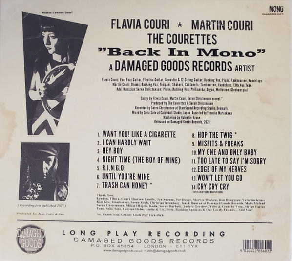 The Courettes - Back In Mono  - (CD)