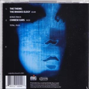 CD-Hülle mit einem blau getönten Bild eines Gesichts und Titellisten-Details.
