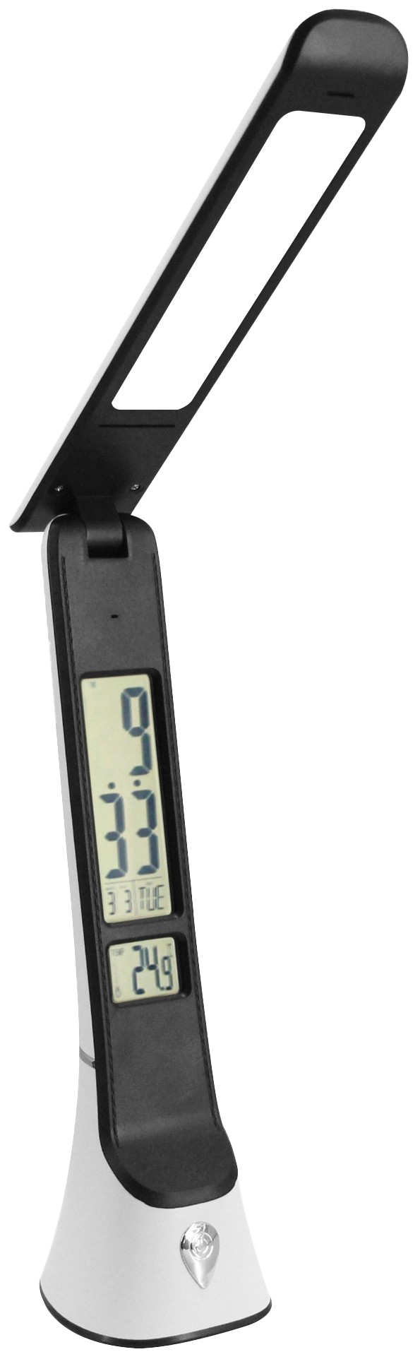 AVIDE Hugo LED asztali lámpa, bőrhatású, naptár funkcióval, 6W, 240lm, fehér (ABLDLC-6W-WB-HG)