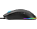 NOXO Dawnlight gaming optikai egér, RGB, fekete (325280)