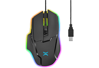 NOXO Vex gaming optikai egér, RGB, fekete (325284)