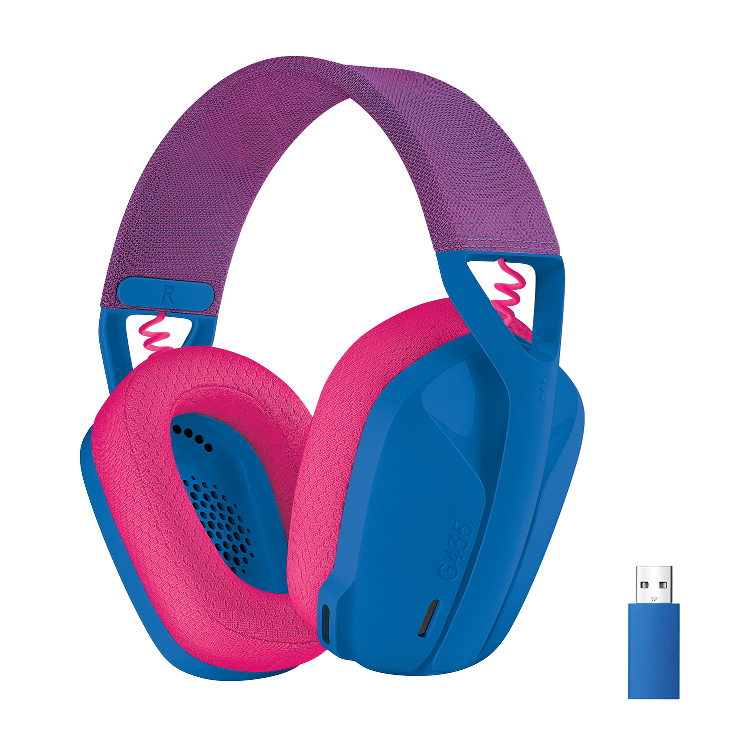 Logitech G435 Wireless Cuffie Gaming, BLU