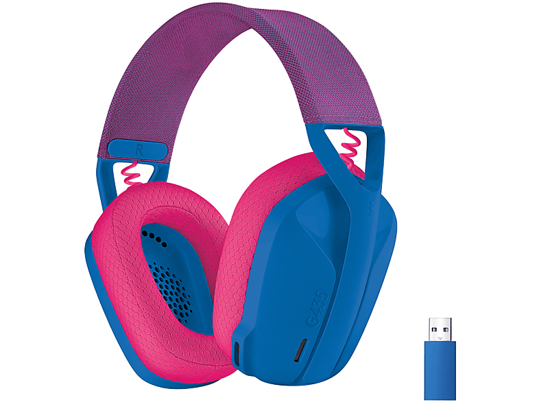 Logitech G435 Wireless Cuffie Gaming, BLU