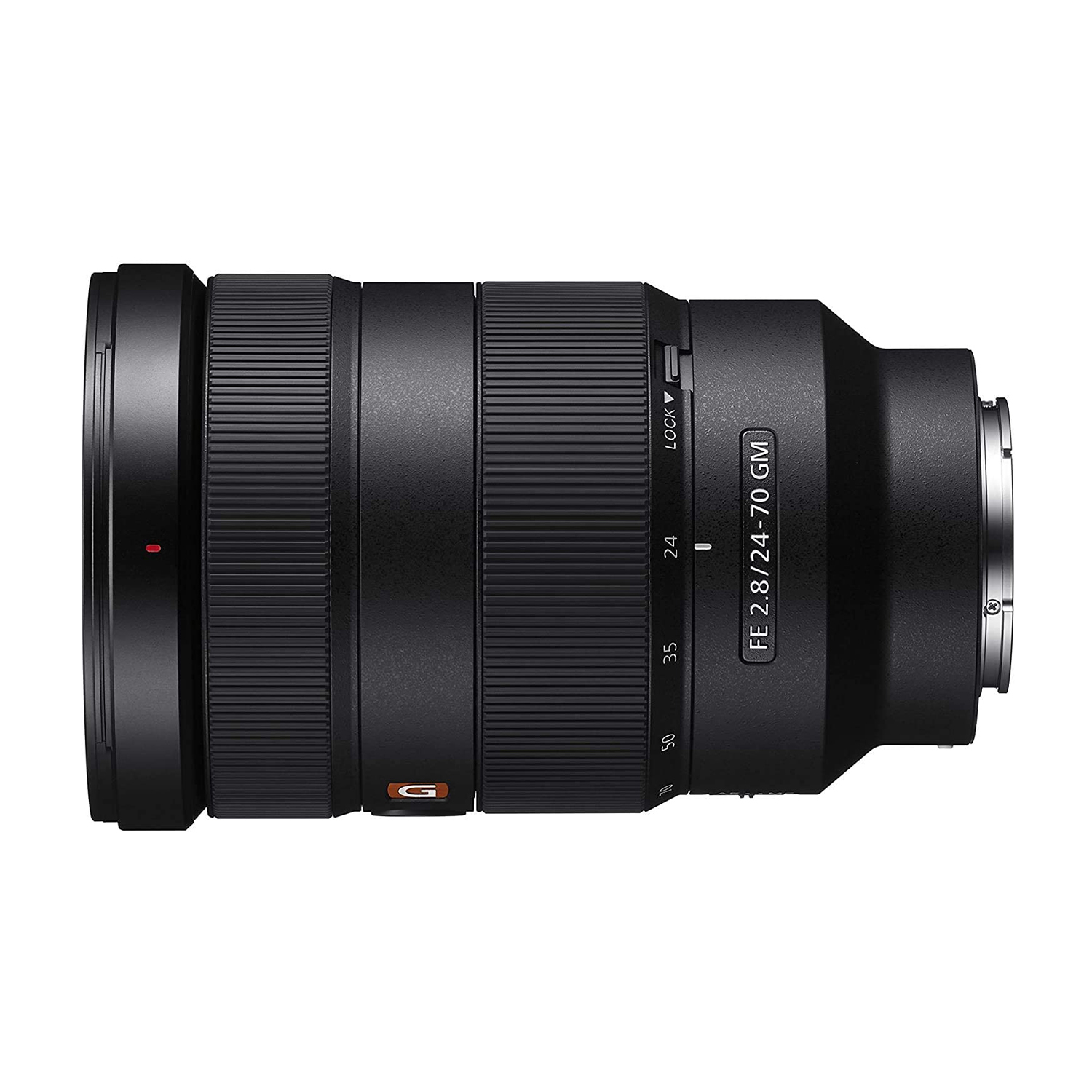 Obiettivo fotocamera nero Sony FE 2.8/24-70 GM.