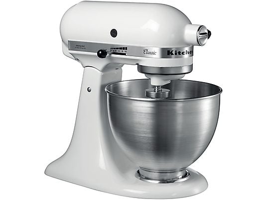 KITCHENAID 5K45SSEWH IMPASTATRICE PLANETARIA, 275 W, capacità ciotola 4,28 l, CLASSIC BIANCO