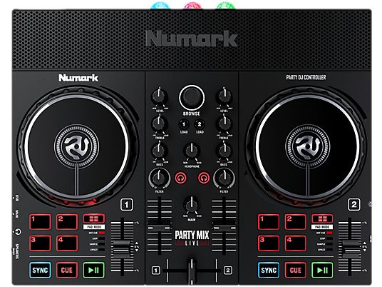 NUMARK Party Mix Live Bundle - DJ-Controller (Schwarz)