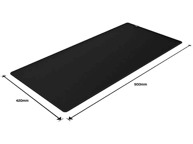 HP Pulsefire Mat Gaming Mauspad XL - Stoff, Schwarz; Gaming-Mauspad — Foto 3 von 5