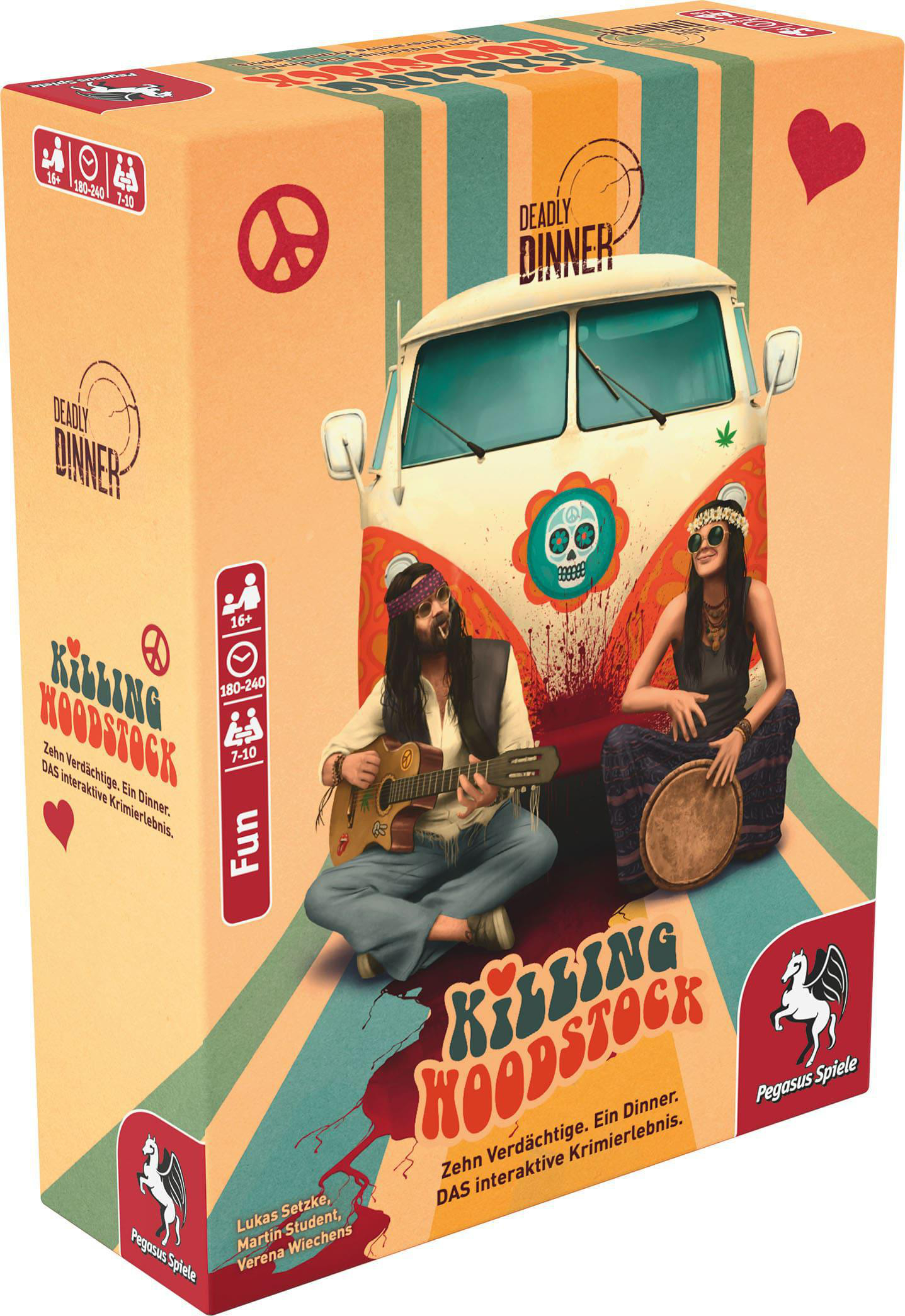 Mehrfarbig - PEGASUS Killing Deadly Denkspiel SPIELE Dinner Woodstock