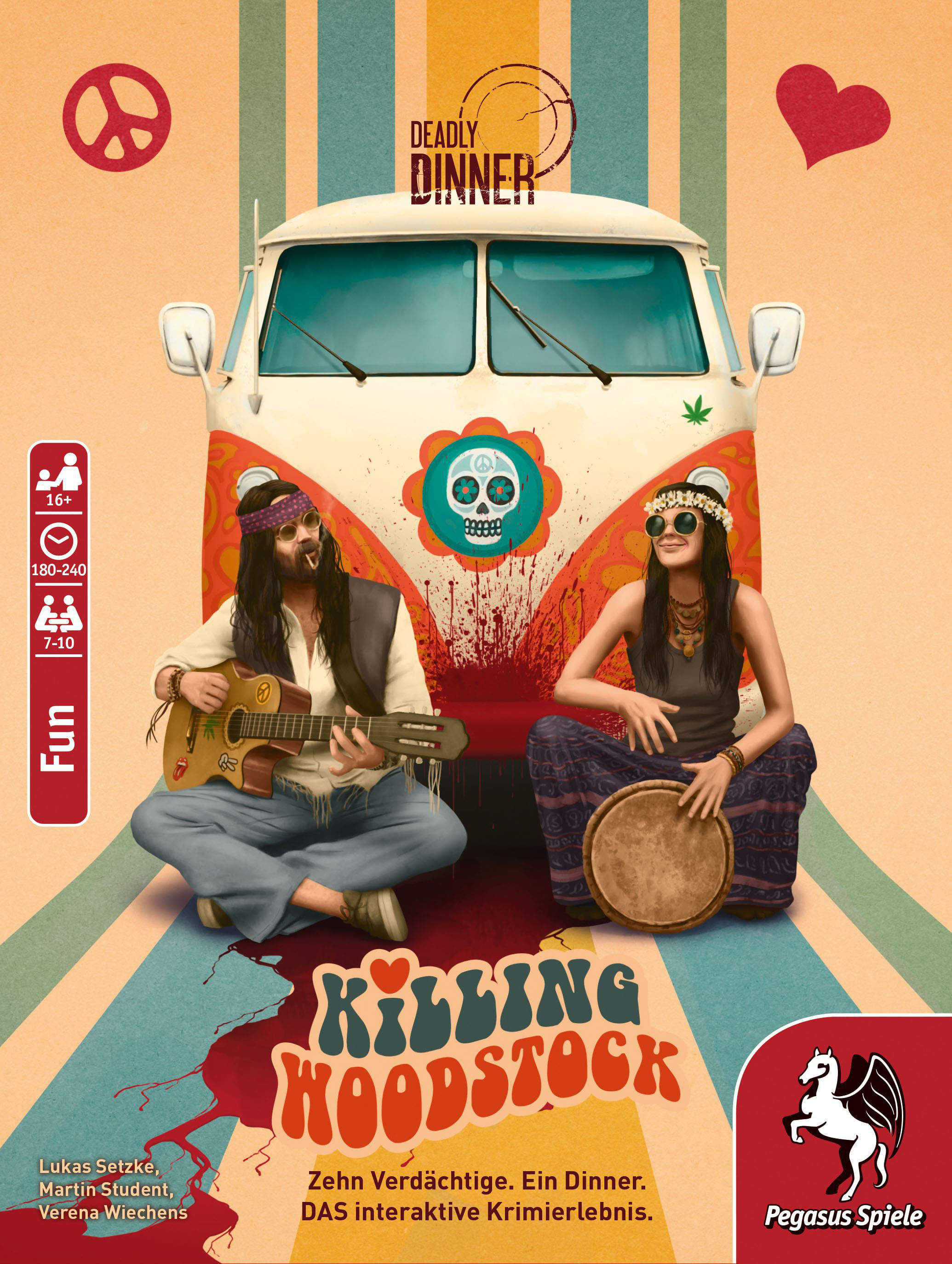 PEGASUS SPIELE Deadly Dinner - Denkspiel Mehrfarbig Woodstock Killing