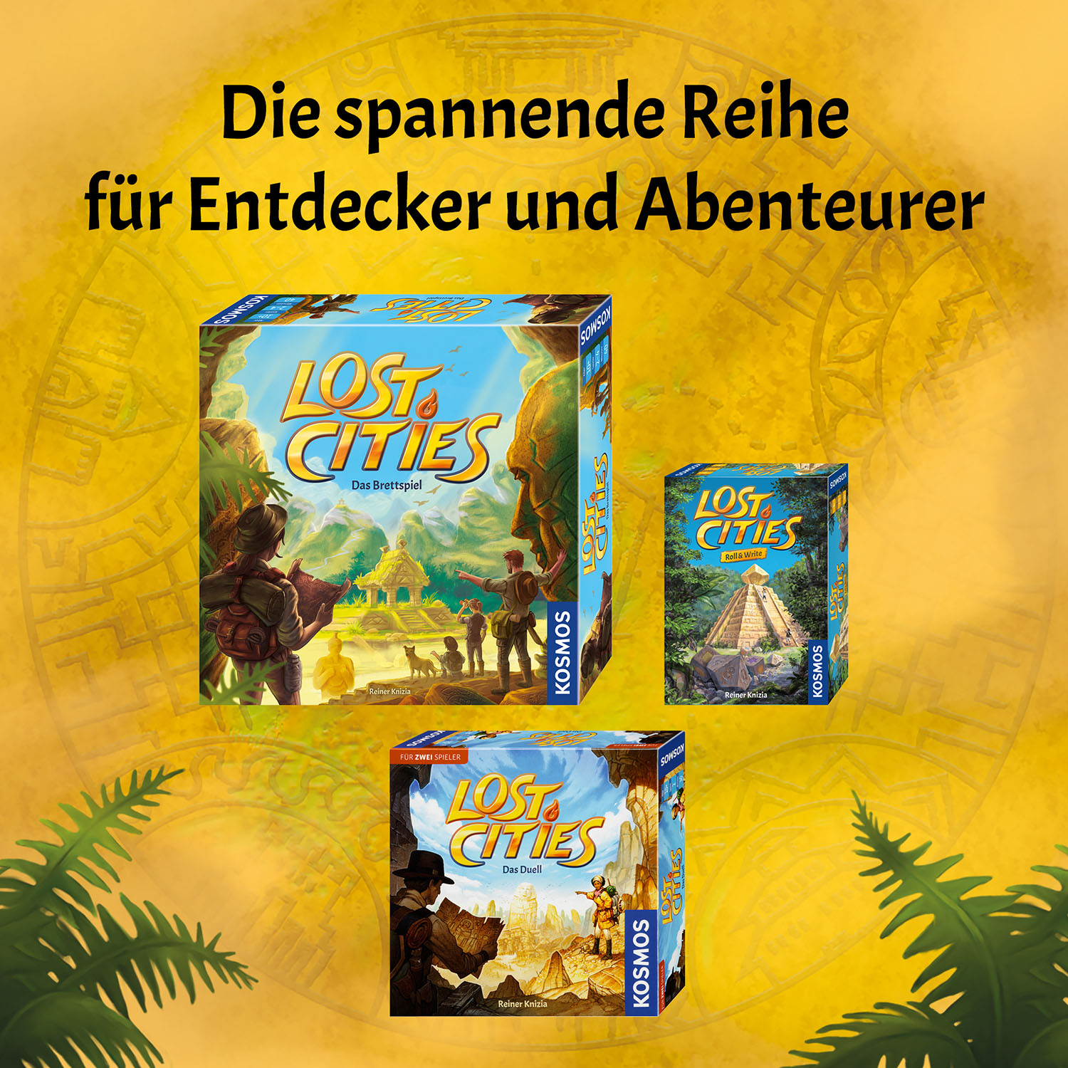 KOSMOS Lost Cities - Das Brettspiel Familienspiel