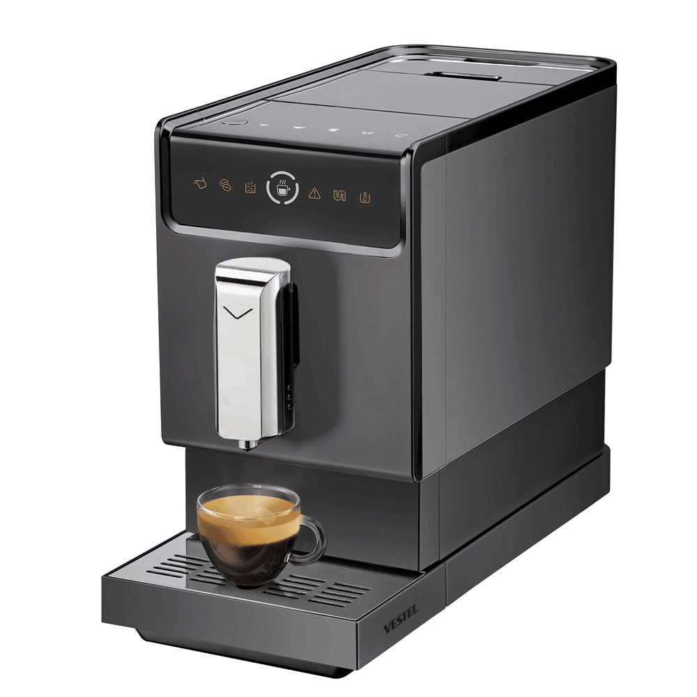 VESTEL ESPR8019 Tam Otomatik Espresso Makinesi Dark Inox