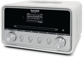 TECHNISAT DIGITRADIO 586 DAB+ Radio, AM, FM, DAB+, Internet Radio, Bluetooth, Weiß/Silber