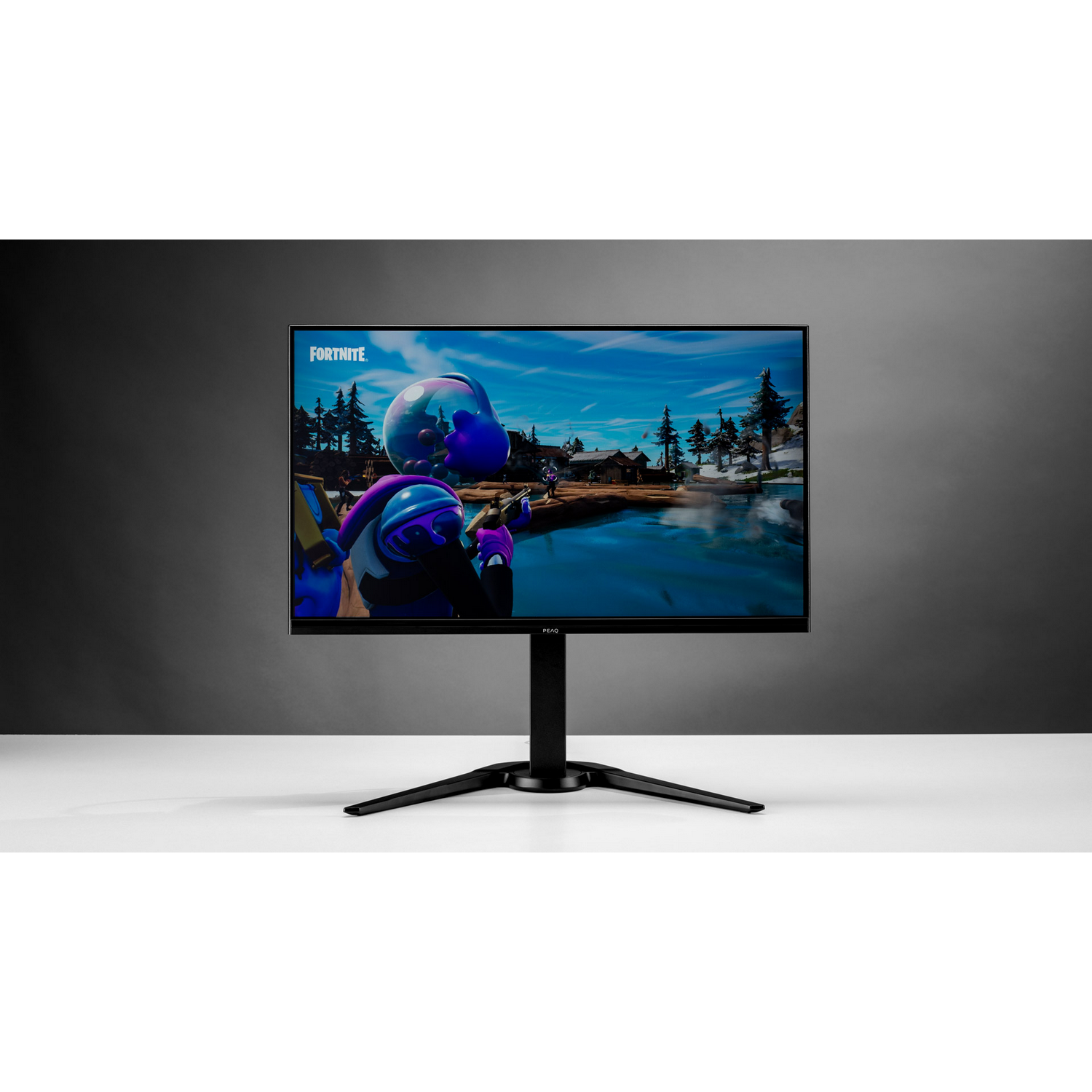 Monitor gaming - PEAQ PMO G240-FFC, 24 ", FHD, 1 ms, 144 Hz, DP 1.2, HDMI 1.4, USB-A/ Jack 3.5mm, Negro