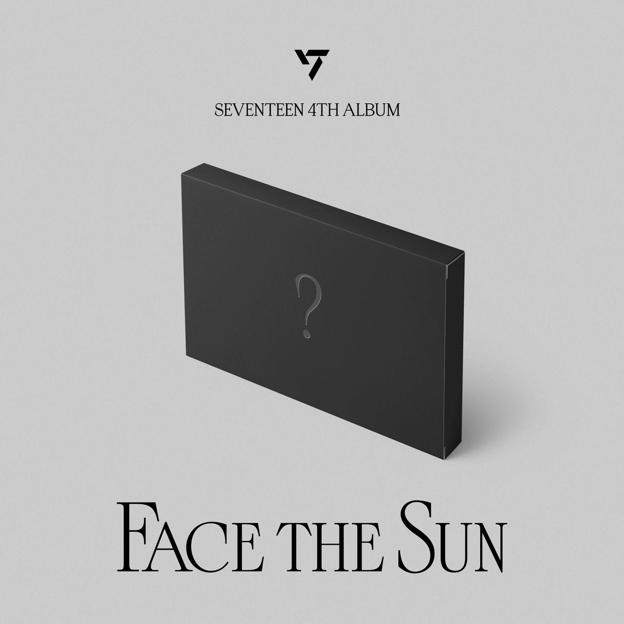 Zwarte doos met vraagteken, SEVENTEEN 4TH ALBUM FACE THE SUN tekst.