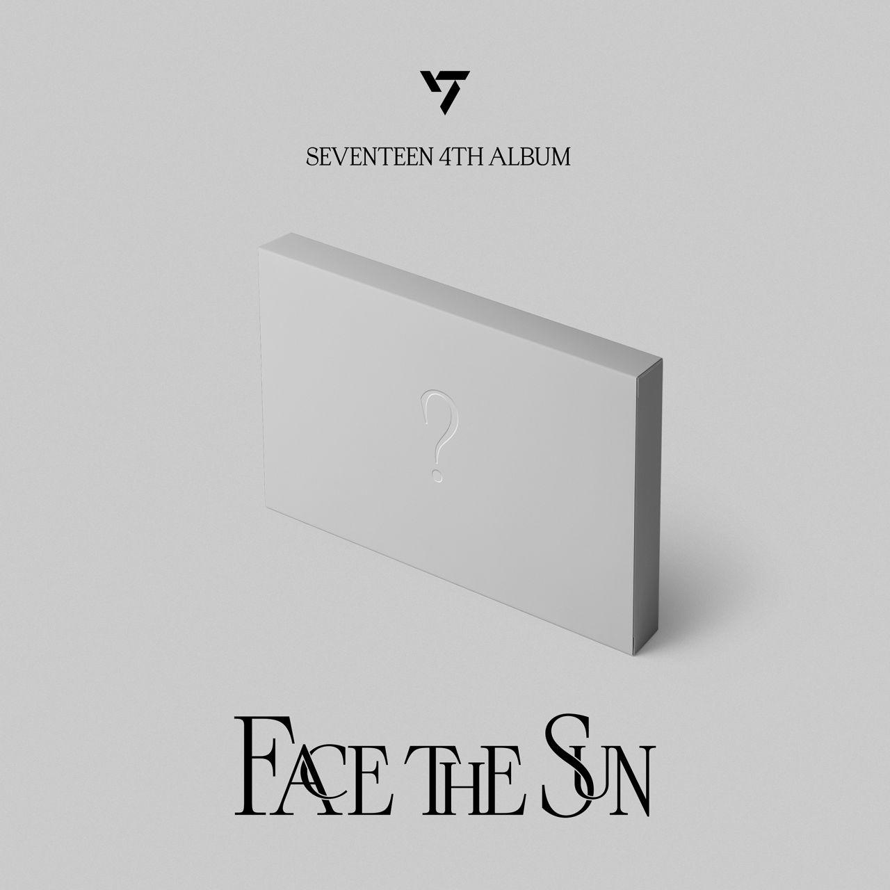 SEVENTEEN 4e Album: FACE THE SUN. Grijze doos met vraagteken.